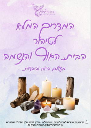 המדריך הדיגיטלי לטיהור הבית, הגוף והנשמה